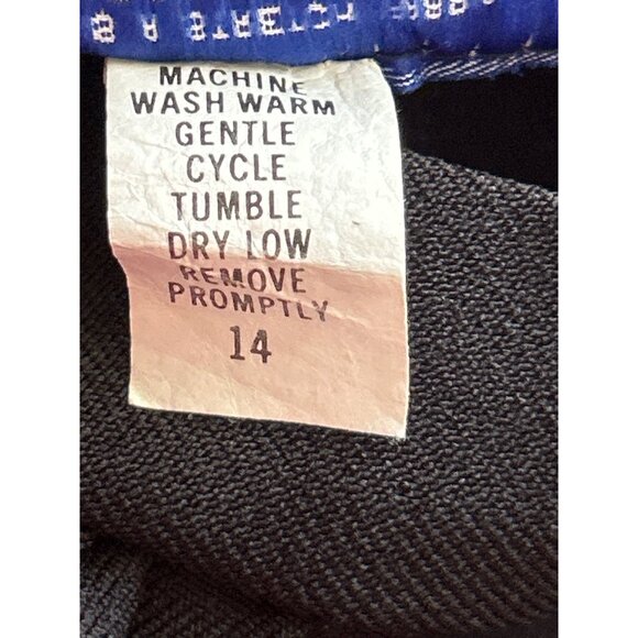 Vintage Cape Cod Match-Mates Black A-Line Skirt Size 14 Made In USA Button Top - Picture 4 of 7